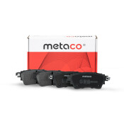Колодки тормозные дисковые Metaco, задние, комплект на ось (4 шт), арт. 3010-270