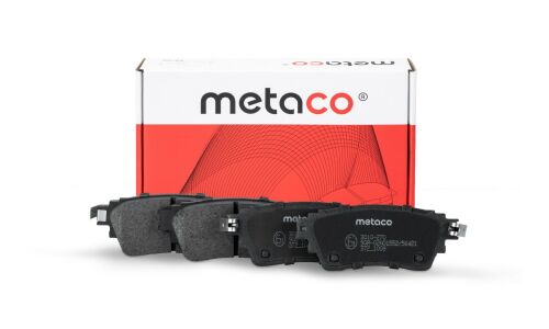 Колодки тормозные дисковые Metaco, задние, комплект на ось (4 шт), арт. 3010-270