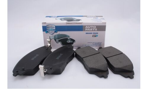 Колодки тормозные дисковые Brave, задние, комплект на ось (4 шт), арт. BR.BP.1.1