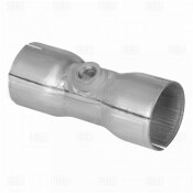 Вставка трубы глуш. под хомут, с гайкой под Л/З (нерж. алюм. сталь) d=60, L=150мм Trialli, арт. EMP 60150