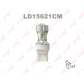 Лампа светодиодная LYNXauto W21/5W (W3x16q, T20), 12В, 21/5Вт, 7000К, 1 шт, арт. LD15621CM