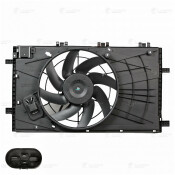 Вентилятор охлаждения радиатора Luzar, с кожухом, для двигателей 1.6i / 1.8i, для Opel Insignia, арт. LFK 2107