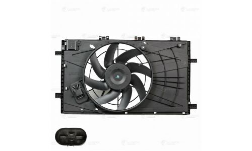 Вентилятор охлаждения радиатора Luzar, с кожухом, для двигателей 1.6i / 1.8i, для Opel Insignia, арт. LFK 2107
