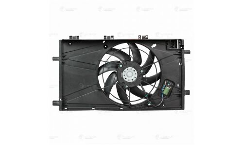 Вентилятор охлаждения радиатора Luzar, с кожухом, для двигателей 1.6i / 1.8i, для Opel Insignia, арт. LFK 2107
