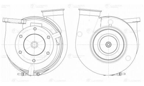 Турбокомпрессор для а/м Mercedes-Benz Axor (01-) с дв. OM457 (тип S410G) HCV Luzar, арт. LAT 0790