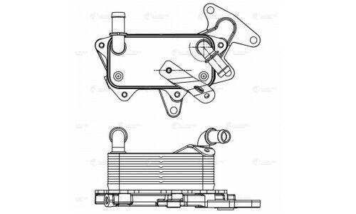 Радиатор масл. для а/м VW Polo (05-)/Skoda Rapid (12-) 1.6i [CWVA] AT Luzar, арт. LOc 1832