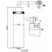Ресивер-осушитель конд. для а/м Nissan Qashqai (06-) 2.0i Luzar, арт. LCR 1421