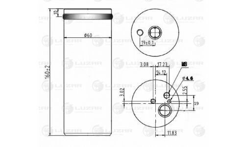 Ресивер-осушитель конд. для а/м Skoda Octavia (96-)/VW Golf IV (96-) () Luzar, арт. LCR 1801