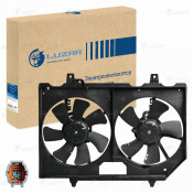 Э/вентилятор охл. для а/м Nissan X-Trail (T30) (01-) 2.0i/2.5i (2 вент.) (с кожухом) () Luzar, арт. LFK 1408