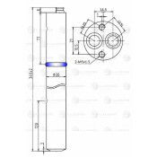 Ресивер-осушитель конд. для а/м Skoda Octavia A5 (04-)/VW Golf V (03-) () Luzar, арт. LCR 1808