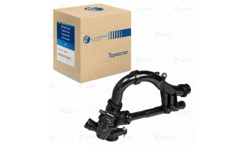 Термостат Luzar, для Mercedes-Benz C (W205), с корпусом и дополнительными патрубками, арт. LT 1526