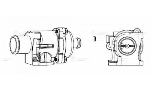 Термостат Luzar, для Лада X-Ray/Vesta/Гранта, +92°С, с корпусом, арт. LT 0104