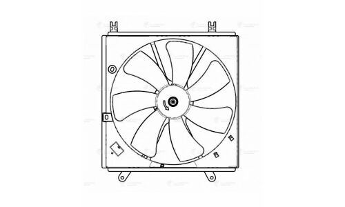 Вентилятор охлаждения радиатора Luzar, с кожухом, для Chery Tiggo, арт. LFK 3002
