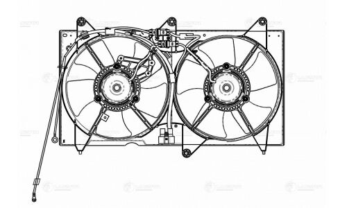 Э/вентилятор охл. для а/м Chery Fora (A21) (06-) (с кожухом) () Luzar, арт. LFK 3003
