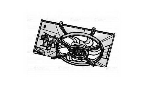 Э/вентилятор охл. для а/м Great Wall Hover H5 (10-) 2.0D (с кожухом) () Luzar, арт. LFK 3004