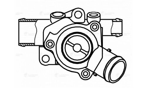 Термостат Luzar, для Лада 1117-19 Калина (E-Gas), +85°С, с корпусом, арт. LT 0119