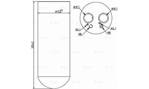 Ресивер-осушитель конд. для а/м VW Passat (B5) (00-)/Skoda Superb (01-) Luzar, арт. LCR 1806