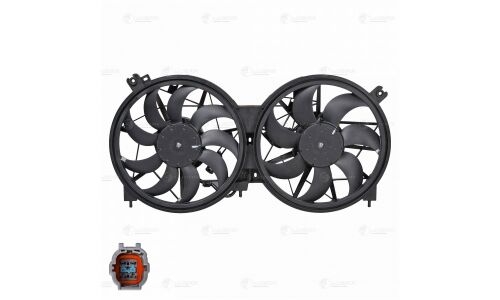 Э/вентилятор охл. для а/м Nissan Murano (Z52) (14-) 3.5i (2 вент.) (с кожухом) Luzar, арт. LFK 1442