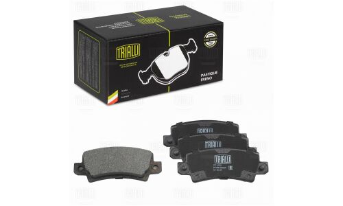 Колодки тормозные дисковые Trialli задние, комплект на ось (4 шт), арт. PF 4108
