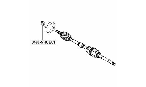 Гайка ступичная | прав/лев Febest, арт. 0498-NHUB01