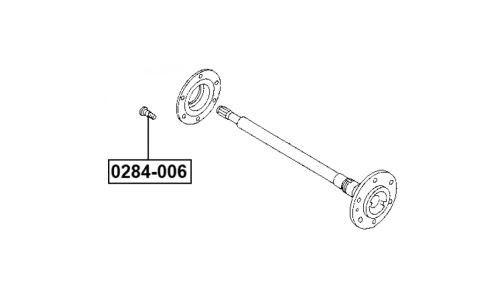 Шпилька колесная Febest, арт. 0284-006
