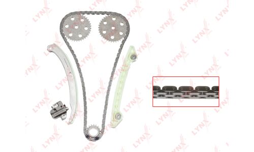 Комплект для замены цепи ГРМ LYNXauto TK-0220 для двигателей Ford A# / C# / T# / Q#, Mazda L8# / LF#, Volvo B 41# / B 42#