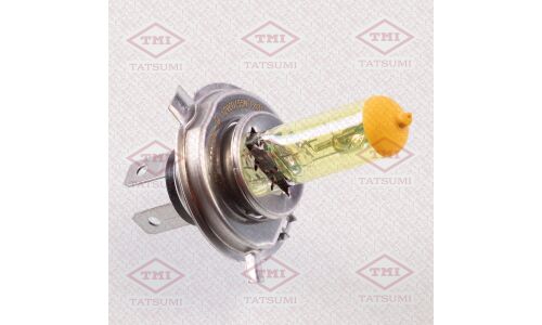 Лампа галогенная Tatsumi Yellow H4 (P43t, T16), 12В, 60/55Вт, 2800К, 1 шт, арт. TFN1011Y