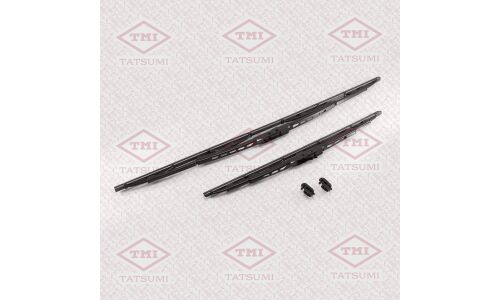 Щётки стеклоочистителя Tatsumi 600мм (24") + 400мм (16") каркасные, летние, крепление J-Hook, комплект 2 шт, арт. TFK6040F