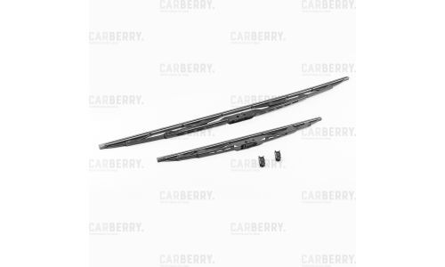 Щётки стеклоочистителя Carberry 650мм (26") + 400мм (16") каркасные, летние, крепление J-Hook, Bayonet, комплект 2 шт, арт. 26CA100