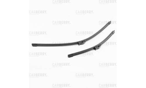 Щётки стеклоочистителя Carberry 650мм (26") + 430мм (17") бескаркасные, всесезонные, крепление Side Pin (P&H), комплект 2 шт, арт. 27CA108