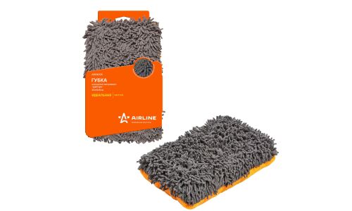 Губка-шиншилла микроворс Кирпич (20*14*5 см) AIRLINE, арт. ABKN005