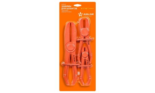 Зажимы для шлангов с фиксатором набор 3шт D 11-60мм AIRLINE, арт. ATAE001