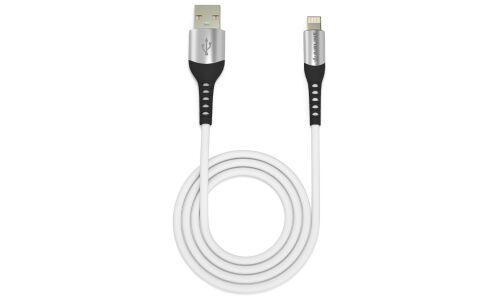 Кабель для мобильных устройств Airline Soft-Touch, с USB на Lightning, 1м, серый, нейлоновый, арт. ACH-C-43