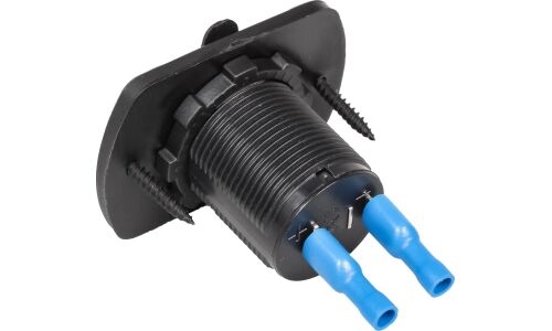 Гнездо прикуривателя Airline, 12/24В, встраиваемая, чёрное, влагозащитное, арт. AEBJ201