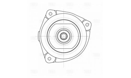 Опора амортизатора Trialli (без подшипника), передняя, левая, арт. SA 1465