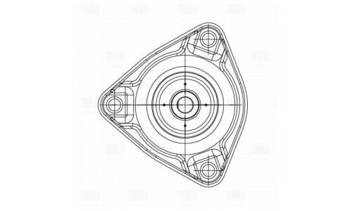 Комплект амортизационной опоры Trialli (опора + подшипник), передний, правый/левый, арт. SA 0865