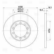 Диск тормозной Trialli, задний, правый/левый, для Ford Transit, 1 шт, арт. DF 105104