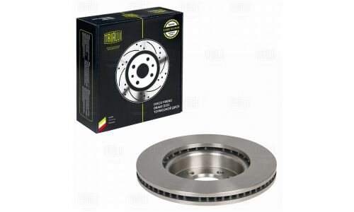 Диск тормозной Trialli, передний, правый/левый, для Land Rover Discovery, 1 шт, арт. DF 130106
