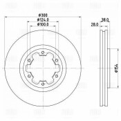 Диск тормозной Trialli, передний, правый/левый, для Nissan Pathfinder, 1 шт, арт. DF 140122