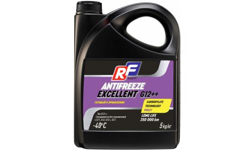 Антифриз Ruseff Antifreeze Excellent G12++, фиолетовый, -40°C, 5кг, арт. 17362N