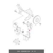 Колодки тормозные дисковые VAG, передние, комплект на ось (4 шт), арт. 5Q0698151AH