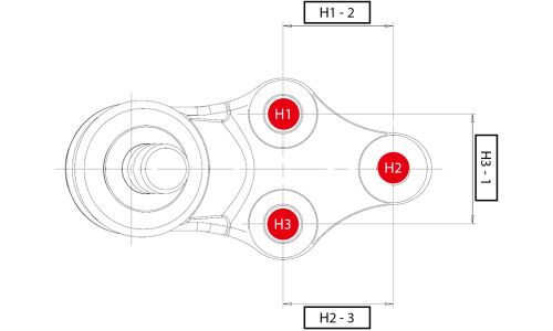 Опора шаровая CTR, передняя, правая, арт. CB0211R