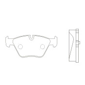 Колодки тормозные дисковые CTR, передние, комплект на ось (4 шт), арт. GK0004