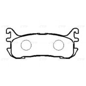 Колодки тормозные дисковые CTR, задние, комплект на ось (4 шт), арт. GK0664