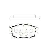 Колодки тормозные дисковые CTR, передние, комплект на ось (4 шт), арт. GK0665
