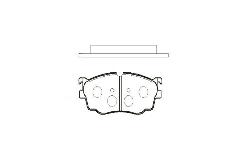 Колодки тормозные дисковые CTR, передние, комплект на ось (4 шт), арт. GK0665