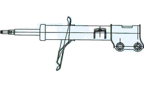 Амортизационная стойка CTR газомасляная двухтрубная, передняя, левая, 1 шт, арт. GY0710G