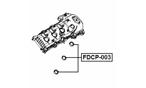 Кольцо уплотнительное свечного колодца Febest, арт. FDCP-003