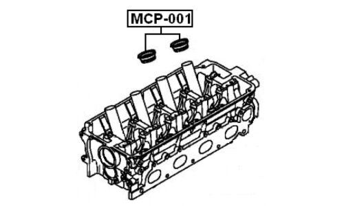 Кольцо уплотнительное свечного колодца (2 шт. в упаковке) Febest, арт. MCP-001-PCS2