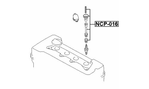 Наконечник катушки зажигания Febest, арт. NCP-016